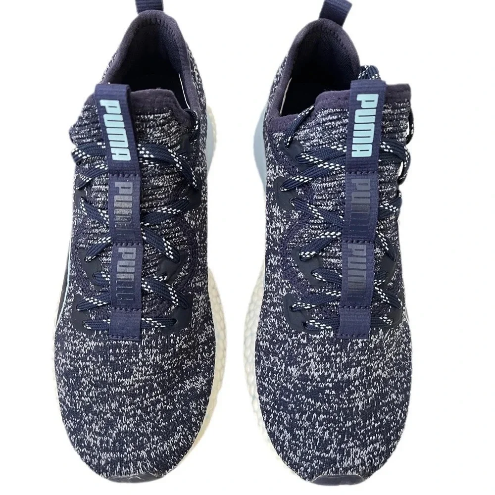 Puma HYBRID Fuego Knit Women's Running Shoes. Size 7 color blue. New in box.